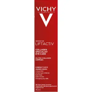 Крем для шкіри навколо очей VICHY (Віши) Ліфтактив Колаген антивіковий з ефектом корекції зморшок, надання пружності та відновлення шкіри 15 мл Крем для шкіри навколо очей VICHY (Віши) Ліфтактив Колаген антивіковий з ефектом корекції зморшок, надання пружності та відновлення шкіри 15 мл