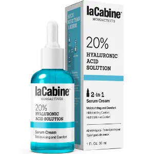 Крем-сироватка для обличчя LA CABINE (ЛаКабін) 20% Hyaluronic Acid 2 in 1 з гіалуроновою кислотою 20% зволожувальна 30 мл Крем-сироватка для обличчя LA CABINE (ЛаКабін) 20% Hyaluronic Acid 2 in 1 з гіалуроновою кислотою 20% зволожувальна 30 мл