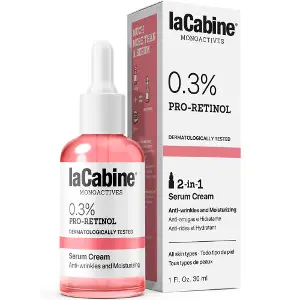 Крем-сироватка для обличчя LA CABINE (ЛаКабін) 0.3% Pro-Retinol 2 in 1 з проретинолом 0,3% проти зморшок зволожувальна 30 мл Крем-сироватка для обличчя LA CABINE (ЛаКабін) 0.3% Pro-Retinol 2 in 1 з проретинолом 0,3% проти зморшок зволожувальна 30 мл