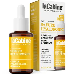 Сироватка для обличчя LA CABINE (ЛаКабін) 5xPure Hyaluronic з 5 гіалуроновими кислотами проти зморшок зволожуюча 30 мл Сироватка для обличчя LA CABINE (ЛаКабін) 5xPure Hyaluronic з 5 гіалуроновими кислотами проти зморшок зволожуюча 30 мл