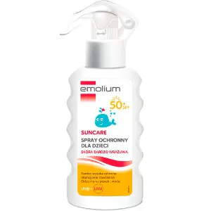 Спрей для тела Emolium (Эмолиум) солнцезащитный детский SPF50 + 175 мл Спрей для тела Emolium (Эмолиум) солнцезащитный детский SPF50 + 175 мл