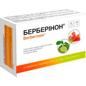 Берберинон капсулы для нормализации работы сердечно-сосудистой системы, углеводного и липидного обменов 4 блистера по 10 шт Берберинон капсулы для нормализации работы сердечно-сосудистой системы, углеводного и липидного обменов 4 блистера по 10 шт
