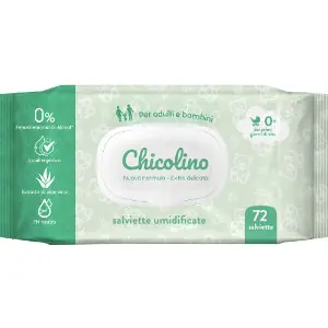 Салфетки влажные CHICOLINO (Чиколино) для детей и взрослых с экстрактом алоэ вера 72 шт Салфетки влажные CHICOLINO (Чиколино) для детей и взрослых с экстрактом алоэ вера 72 шт