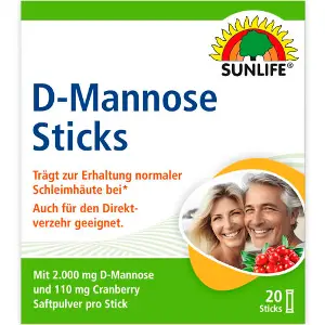 Витамины SUNLIFE (Санлайф) D-Mannose Sticks Д-манноза поддержка иммуной системы и мочевого пузыря порошок в стиках по 2.2 г 20 шт Витамины SUNLIFE (Санлайф) D-Mannose Sticks Д-манноза поддержка иммуной системы и мочевого пузыря порошок в стиках по 2.2 г 20 шт