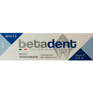 Зубна паста BETADENT (Бетадент) White (Вайт) 100 мл Зубна паста BETADENT (Бетадент) White (Вайт) 100 мл