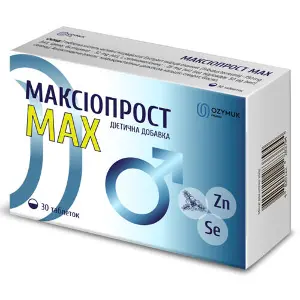 Максиопрост Мах таблетки дієтична добавка 3 блістери по 10 шт Максиопрост Мах таблетки дієтична добавка 3 блістери по 10 шт