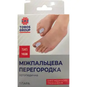 Перегородка ортопедическая межпальцевая размер L Торос 1028 Перегородка ортопедическая межпальцевая размер L Торос 1028