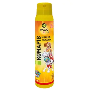 Спрей від комарів, кліщів та мошок VACO (Вако) KIDS (Кідс) Paw Patrol для дітей з 2-х років репелентний 100 мл Спрей від комарів, кліщів та мошок VACO (Вако) KIDS (Кідс) Paw Patrol для дітей з 2-х років репелентний 100 мл