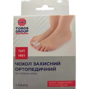 Чохол на палець ноги TOROS GROUP (Торос Груп) 1031-M захисний ортопедичний розмір M Чохол на палець ноги TOROS GROUP (Торос Груп) 1031-M захисний ортопедичний розмір M