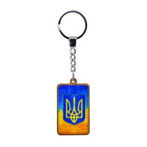 Підвіс з патриотичною символікою розмір 3,3 см х 8 см №5 в асортименті, дерево Підвіс з патриотичною символікою розмір 3,3 см х 8 см №5 в асортименті, дерево