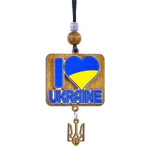 Подвес с патриотической символикой размер 22 см х 7 см №11 в ассортименте, дерево Подвес с патриотической символикой размер 22 см х 7 см №11 в ассортименте, дерево