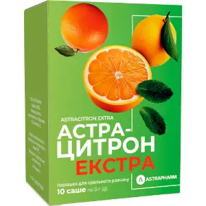 Астрацитрон Экстра порошок для орального раствора в саше по 5 г 10 шт Астрацитрон Экстра порошок для орального раствора в саше по 5 г 10 шт