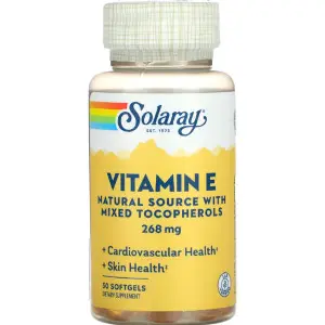 Витамин Е D-альфа-токоферол SOLARAY (Солорай) Vitamin E d-Alpha Tocopherol капсулы антиоксидантного действия флакон 50 шт Витамин Е D-альфа-токоферол SOLARAY (Солорай) Vitamin E d-Alpha Tocopherol капсулы антиоксидантного действия флакон 50 шт