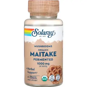 Гриб маітаке ферментований SOLARAY (Солорай) Org Grown Fermented Maitake капсули по 500 мг флакон 60 шт Гриб маітаке ферментований SOLARAY (Солорай) Org Grown Fermented Maitake капсули по 500 мг флакон 60 шт