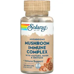 Комплекс грибів для імунітету SOLARAY (Солорай) Mushroom Immune Complex 600 мг капсули флакон 100 шт Комплекс грибів для імунітету SOLARAY (Солорай) Mushroom Immune Complex 600 мг капсули флакон 100 шт