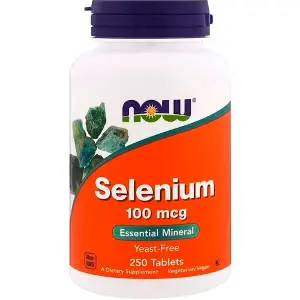 Селен NOW (Нау) Selenium 100 mcg таблетки по 100 мкг флакон 250 шт Селен NOW (Нау) Selenium 100 mcg таблетки по 100 мкг флакон 250 шт