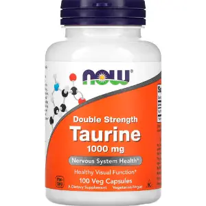 Таурин Двойная сила NOW (Нау) Taurine. Double Strength капсулы по 1000 мг улучшающие работу головного мозга и работоспособность флакон 100 шт Таурин Двойная сила NOW (Нау) Taurine. Double Strength капсулы по 1000 мг улучшающие работу головного мозга и работоспособность флакон 100 шт