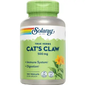 Кошачий коготь SOLARAY (Солорай) Cat`s claw 500 мг капсулы флакон 100 шт Кошачий коготь SOLARAY (Солорай) Cat`s claw 500 мг капсулы флакон 100 шт