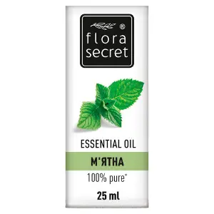Олія FLORA SECRET (Флора Сікрет) М'яти ефірна 25 мл Олія FLORA SECRET (Флора Сікрет) М'яти ефірна 25 мл