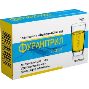 Фуранитрил таблетки для приготовления раствора для наружного применения 2 блистера по 10 шт Solution Pharm Фуранитрил таблетки для приготовления раствора для наружного применения 2 блистера по 10 шт Solution Pharm