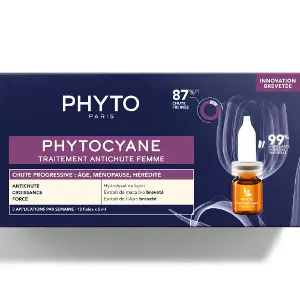 Средство против выпадения волос PHYTO (Фито) Фитоциан Прогрессив для женщин в ампулах по 5 мл 12 шт Средство против выпадения волос PHYTO (Фито) Фитоциан Прогрессив для женщин в ампулах по 5 мл 12 шт