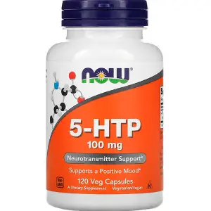 5-НТР 5-Гідрокситриптофан NOW (Нау) капсули веганські сприяє покращенню настрою, підтримці здорового сну по 100 мг упаковка 120 шт 5-НТР 5-Гідрокситриптофан NOW (Нау) капсули веганські сприяє покращенню настрою, підтримці здорового сну по 100 мг упаковка 120 шт