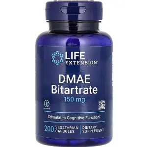 DMAE (диметиламиноэтанол) LIFE EXTENSION (Лайф Экстэншн) DMAE Bitartrate 150 мг капсулы 200 шт DMAE (диметиламиноэтанол) LIFE EXTENSION (Лайф Экстэншн) DMAE Bitartrate 150 мг капсулы 200 шт
