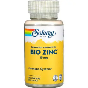 Цинк біо SOLARAY (Солорай) Bio Zinc капсули флакон 100 шт Цинк біо SOLARAY (Солорай) Bio Zinc капсули флакон 100 шт