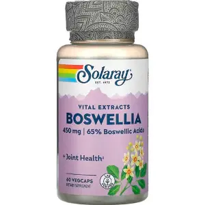 Босвелія SOLARAY (Солорай) Boswellia 450 мг капсули флакон 60 шт Босвелія SOLARAY (Солорай) Boswellia 450 мг капсули флакон 60 шт