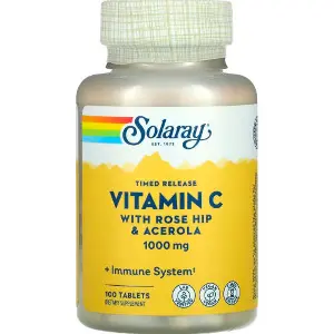 Витамин С SOLARAY (Солорай) Vitamin C 1000 мг таблетки флакон 100 шт Витамин С SOLARAY (Солорай) Vitamin C 1000 мг таблетки флакон 100 шт