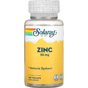 Цинк хелатний SOLARAY (Солорай) Zinc 50 мг капсули флакон 100 шт Цинк хелатний SOLARAY (Солорай) Zinc 50 мг капсули флакон 100 шт