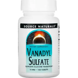 Ванадий сульфат SOURCE NATURALS (Сорс Нейчералс) Vanadyl Sulfate 10 мг таблетки флакон 100 шт Ванадий сульфат SOURCE NATURALS (Сорс Нейчералс) Vanadyl Sulfate 10 мг таблетки флакон 100 шт