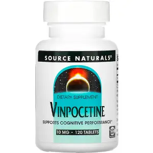 Витамины для мозга SOURCE NATURALS (Сорс Нейчералс) Vinpocetine 10 мг винпоцетин таблетки флакон 120 шт Витамины для мозга SOURCE NATURALS (Сорс Нейчералс) Vinpocetine 10 мг винпоцетин таблетки флакон 120 шт