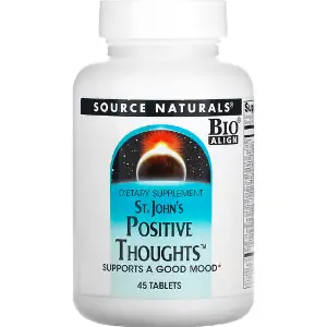 Підтримка нервової системи (звіробій) SOURCE NATURALS (Сорс Нейчералс) St. John's Positive Thought таблетки флакон 45 шт Підтримка нервової системи (звіробій) SOURCE NATURALS (Сорс Нейчералс) St. John's Positive Thought таблетки флакон 45 шт