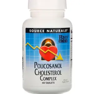 Поликозанол комплекс SOURCE NATURALS (Сорс Нейчералс) Policosanol Cholesterol таблетки флакон 60 шт Поликозанол комплекс SOURCE NATURALS (Сорс Нейчералс) Policosanol Cholesterol таблетки флакон 60 шт