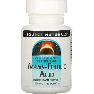 Транс-феруловая кислота SOURCE NATURALS (Сорс Нейчералс) Trans-Ferulic Acid 250 мг таблетки флакон 30 шт Транс-феруловая кислота SOURCE NATURALS (Сорс Нейчералс) Trans-Ferulic Acid 250 мг таблетки флакон 30 шт