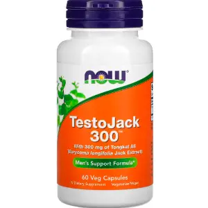 Тонгкат Али NOW (Нау) TestoJack 300 репродуктивное здоровье мужчин 300 мг капсулы флакон 60 шт Тонгкат Али NOW (Нау) TestoJack 300 репродуктивное здоровье мужчин 300 мг капсулы флакон 60 шт