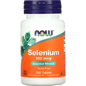 Селен без дріжджів NOW (Нау) Selenium 100 mcg таблетки по 100 мкг флакон 100 шт Селен без дріжджів NOW (Нау) Selenium 100 mcg таблетки по 100 мкг флакон 100 шт