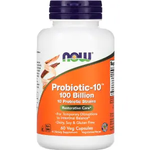 Пробіотік-10 100 млрд NOW (Нау) Probiotic-10 100 Billion для покращення травлення капсули флакон 60 шт Пробіотік-10 100 млрд NOW (Нау) Probiotic-10 100 Billion для покращення травлення капсули флакон 60 шт