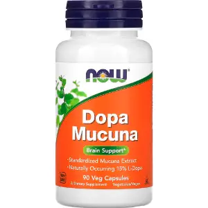 Мукуна пекуча (Капікачху) NOW (Нау) Dopa Mucuna капсули флакон 90 шт Мукуна пекуча (Капікачху) NOW (Нау) Dopa Mucuna капсули флакон 90 шт