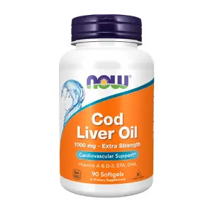 Рыбий жир с печенью трески NOW (Нау) Cod Liver Oil 1000 мг капсулы флакон 90 шт Рыбий жир с печенью трески NOW (Нау) Cod Liver Oil 1000 мг капсулы флакон 90 шт