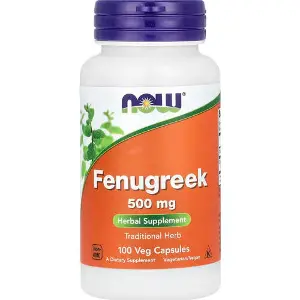 Пажитник NOW (Нау) Fenugreek капсули по 500 мг флакон 100 шт Пажитник NOW (Нау) Fenugreek капсули по 500 мг флакон 100 шт