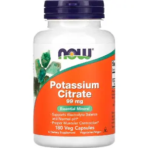 Калій цитрат NOW (Нау) Potassium Citrate 99 мг капсули флакон 180 шт Калій цитрат NOW (Нау) Potassium Citrate 99 мг капсули флакон 180 шт