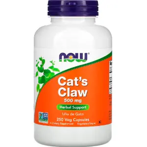 Котячий кіготь NOW (Нау) Cat's Claw капсули по 500 мгдля зміцнення імунної системи, зменшенню запалення флакон 250 шт Котячий кіготь NOW (Нау) Cat's Claw капсули по 500 мгдля зміцнення імунної системи, зменшенню запалення флакон 250 шт