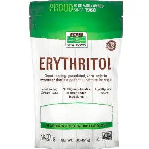 Еритритол (цукрозамінник) NOW (Нау) Erythritol Real Food порошок 454 г Еритритол (цукрозамінник) NOW (Нау) Erythritol Real Food порошок 454 г