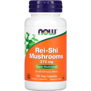 Грибы рейши NOW (Нау) Rei-Shi Mushrooms 270 мг капсулы флакон 100 шт Грибы рейши NOW (Нау) Rei-Shi Mushrooms 270 мг капсулы флакон 100 шт