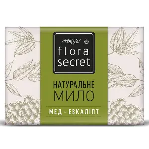 Мило FLORA SECRET (Флора Сікрет) з ефірною олією евкаліпта і медом 75 г Мило FLORA SECRET (Флора Сікрет) з ефірною олією евкаліпта і медом 75 г