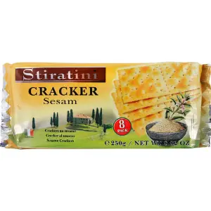 Крекери STIRATINI (Стіратіні) з кунжутом 250 г Крекери STIRATINI (Стіратіні) з кунжутом 250 г