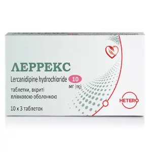 Леррекс таблетки вкриті плівковою оболонкою по 10 мг 3 блістери по 10 шт Леррекс таблетки вкриті плівковою оболонкою по 10 мг 3 блістери по 10 шт