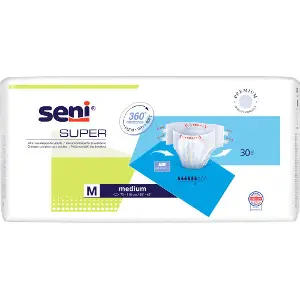 Підгузки для дорослих SENI (Сені) Super Medium (Супер Медіум) AIR розмір M/2 30 шт Підгузки для дорослих SENI (Сені) Super Medium (Супер Медіум) AIR розмір M/2 30 шт
